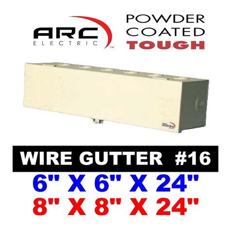 gutter box electrical|8x8x24 gutter box.